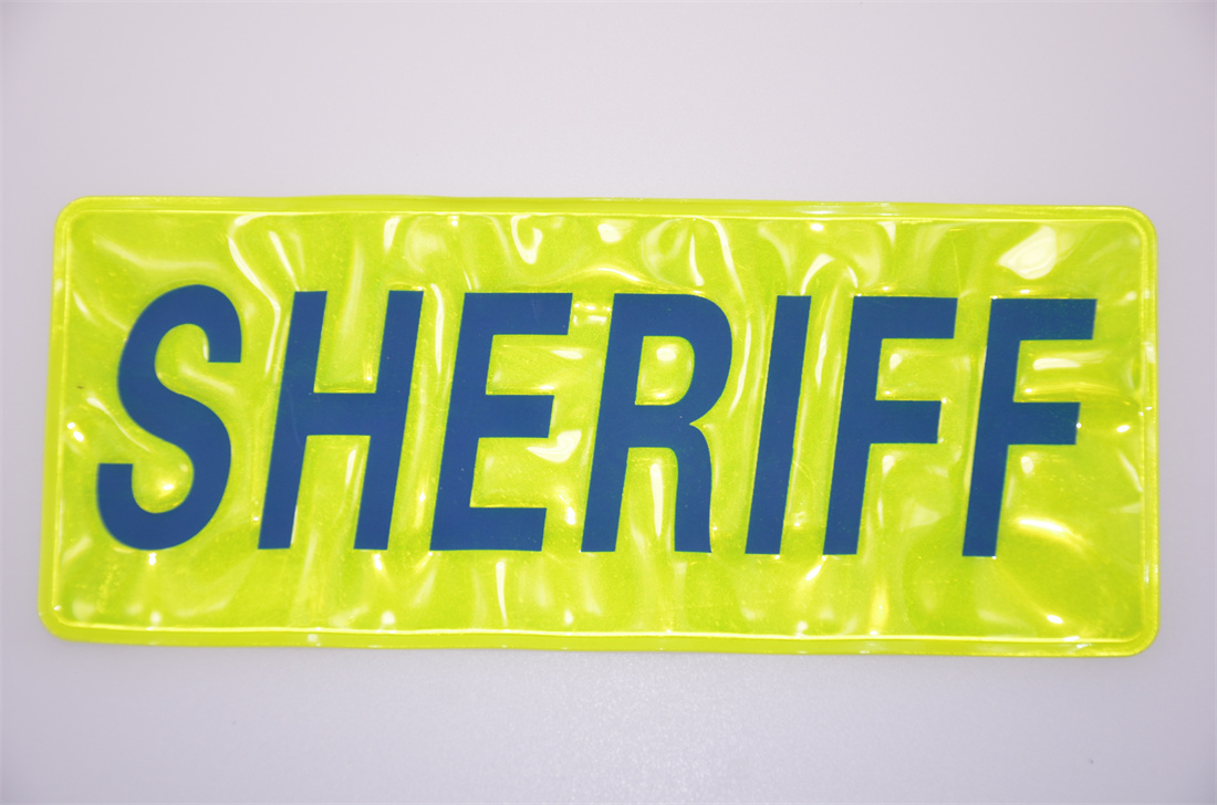  W Pattern in Hi-Vis Yellow Color PVC Reflective Tape for Safety Uniforms