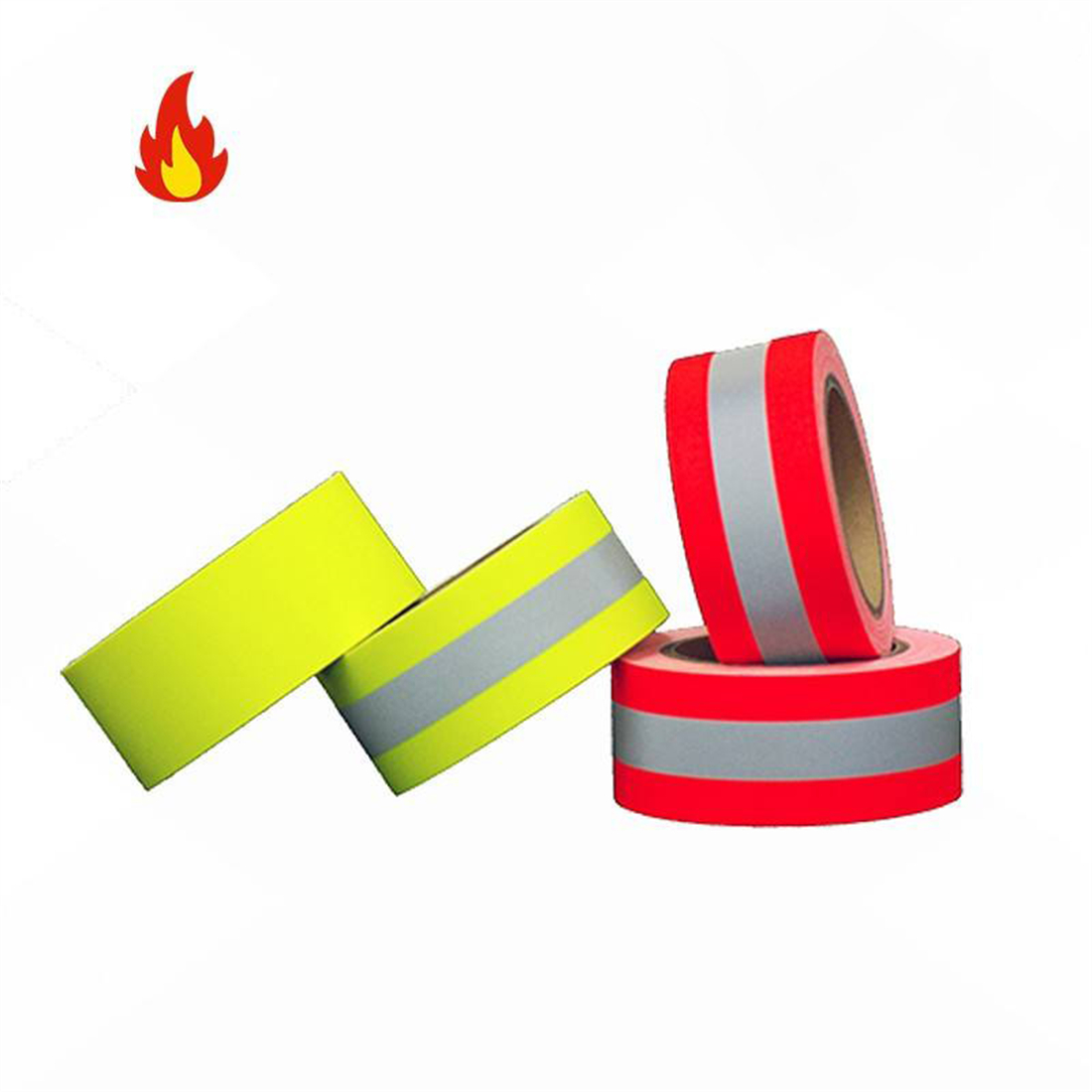 Orange-silver-orange Flame Retardant Tape for Safety Clothing