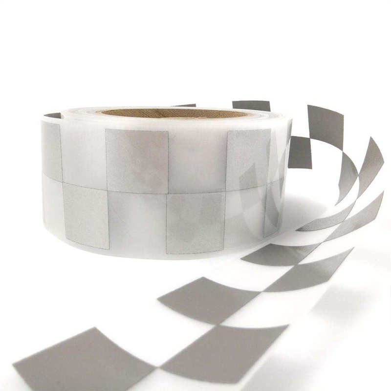 Checkerboard Pattern Silver Reflective Heat Transfer Vinyl Film 