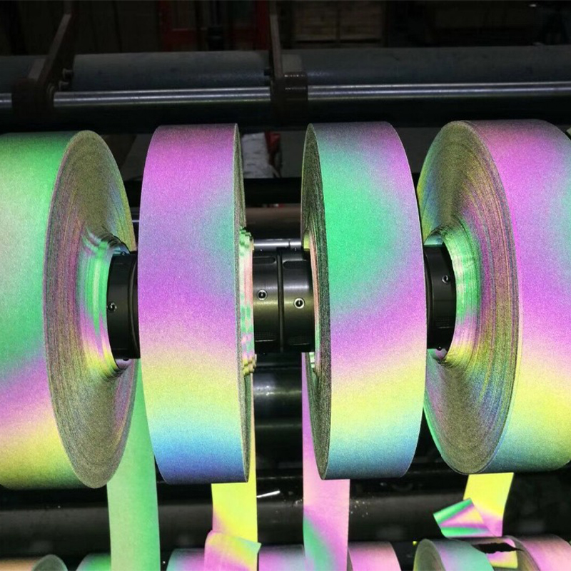 Rainbow Color Segmented Reflective Tape for Hi-Vis Clothing