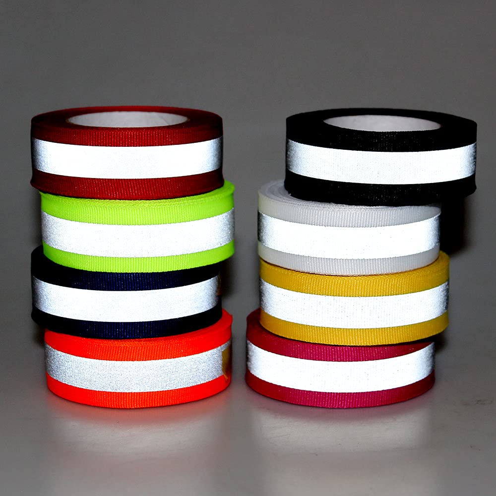 Black Heat Transfer Vinyl Tape Reflective Webbing in 5cm Width